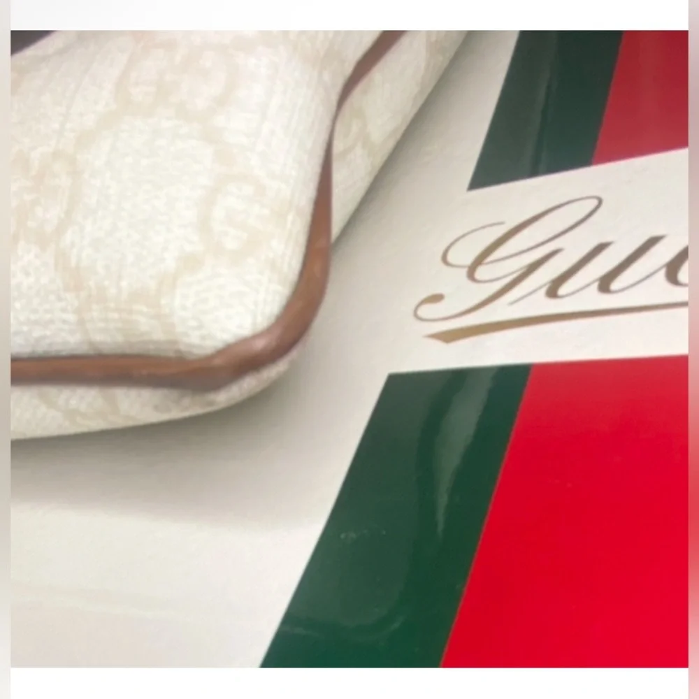GUCCI ❤️❤️ SHERRY/WEB LINE CROSSBODY RARE - Picture 5 of 15